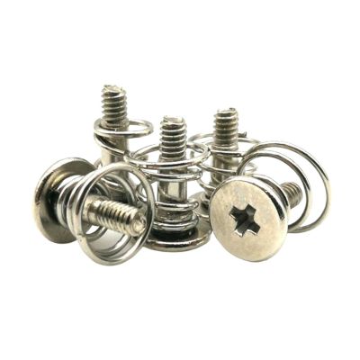 10pcs Nickel Plated Heatsink Screws with Springs PC Fan Mounting Screws for CPU Cooler & Graphics Card(M2.5x9)