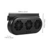 ABOOFAN Car Usb Exhaust Fan Conditioner for Instant Cooling Easy Installation for Vehicles for Hot Days Cars Suvs and Trucks view 2