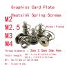 15pcs Multi-Size PC Screw Kit - M2 to M4 Nickel Plated Spring Screws with Cross Head for Graphics Card & Fan Installation(M3x22.7mm) view 2