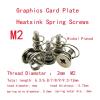 15pcs Multi-Size PC Screw Kit - M2 to M4 Nickel Plated Spring Screws with Cross Head for Graphics Card & Fan Installation(M3x22.7mm) view 3