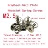 15pcs Multi-Size PC Screw Kit - M2 to M4 Nickel Plated Spring Screws with Cross Head for Graphics Card & Fan Installation(M3x22.7mm) view 4