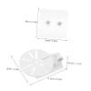 DIYEAH Adjustable Angle Camera Wall Mount Bracket Adhesive Installation Ring Camera Compatible Easy Install White view 2