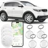 ZITTZ Mini GPS Tracker for Vehicles No Monthly Fee,GPS Car Tracker,Hidden Car Tracker with Case,Real Time Car GPS Tracker Work with Apple Find My(iOS Only) (Waterproof White,4PCS) view 1