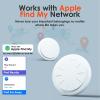 ZITTZ Mini GPS Tracker for Vehicles No Monthly Fee,GPS Car Tracker,Hidden Car Tracker with Case,Real Time Car GPS Tracker Work with Apple Find My(iOS Only) (Waterproof White,4PCS) view 2