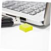 Holibanna 20pcs USB Male Port Covers Soft Silicone Dust Caps for USB Ports Green Protective Plugs for Data Cables Easy Identification and Design for Drive view 4