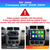 Car Radio Stereo for Jeep Compass 2007 2008 2009, Android 13, 10.1" IPS Touch Screen Upgrade Dash Kit with CarPlay & Android Auto, GPS Navigation DSP SWC 5G WiFi Camera 8CORE 4+32GB view 2