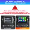Car Radio Stereo for Jeep Wrangler Gladiator JT 2018-2021, Android 13, 9" IPS Touch Screen Upgrade Dash Kit with CarPlay & Android Auto, GPS Navigation DSP SWC 5G WiFi Camera 8CORE 8+256GB view 2