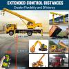 2 in 1 Crane Remote,Wireless Crane Remote Control 12V Dump Trailer Wireless Remote Accessories Wire Winch Controller Up-Down Switch Control Station view 3