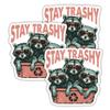 314PI Stay Trashy Raccoon Sticker, Raccoon Squad Stickers, Water Assistant Funny Meme Stickers, Animal Decal for Water Bottle Phone Laptop, Gift for Girls Boys Adult, Sarcastic Sticker (Size 6") view 2