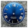 28.5mm Watch Dial with Calendar Window Roman Numerals Watch Faces for NH35 4R35 Mechanical Movement(BLUE) view 1