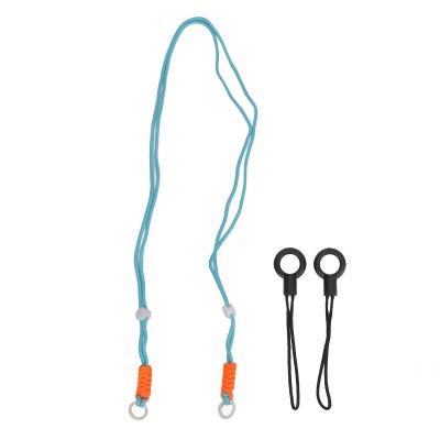 Akozon Woven Camera Strap Universal 120cm Polyester Fiber for DSLR Instant (Light Blue #14)