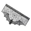 Black Bat Decorative Curtain for Halloween Party Porch Hanging Decoration view 1