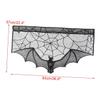 Black Bat Decorative Curtain for Halloween Party Porch Hanging Decoration view 2