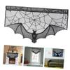 Black Bat Decorative Curtain for Halloween Party Porch Hanging Decoration view 3