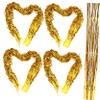 BELLIFFY 4pcs Foil Fringe Curtain Decorations Tinsel Backdrop for Birthday Wedding Bridal Supplies Eye-catching Photo Prop Streamers Material view 1