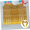 BELLIFFY 4pcs Foil Fringe Curtain Decorations Tinsel Backdrop for Birthday Wedding Bridal Supplies Eye-catching Photo Prop Streamers Material view 3