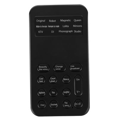 COHEALI Mini Voice Sound Card for Phone and Computer Voice Changer for Gaming and Recording Portable Audio Beautifier Sound Effects