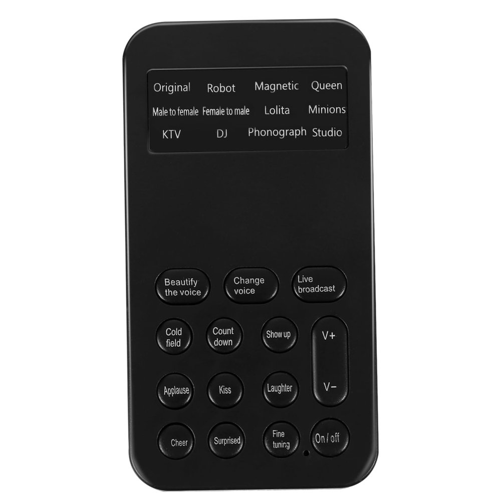 COHEALI Mini Voice Sound Card for Phone and Computer Voice Changer for Gaming and Recording Portable Audio Beautifier Sound Effects