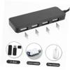 DIYEAH USB 2.0 Hub 4-Port USB Splitter Adapter for Laptops and Desktops Ultra-Slim Design Compatible Multiple Devices for Personal and Business Use view 3