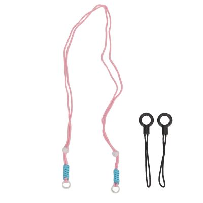 Akozon Woven Camera Strap Universal 120cm Polyester Fiber for DSLR Instant (Light Rosy)