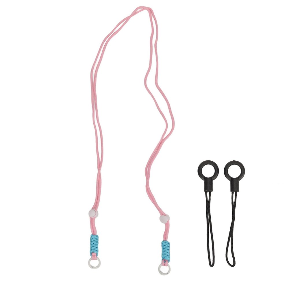 Akozon Woven Camera Strap Universal 120cm Polyester Fiber for DSLR Instant (Light Rosy)