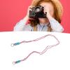 Akozon Woven Camera Strap Universal 120cm Polyester Fiber for DSLR Instant (Light Rosy) view 2