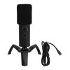 Akozon USB Condenser Microphone Adjustable Desktop RGB Gaming Microphone for Recording Live Streaming Podcasting view 1