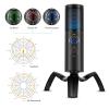 Akozon USB Condenser Microphone Adjustable Desktop RGB Gaming Microphone for Recording Live Streaming Podcasting view 4