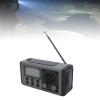 Hand Crank Emergency Radio, 10000mAh Solar Radio with Strong Light Flashlight, DAB FM Broadcast and BT Speaker, IPX6 Water Proof, for Home Outdoor Emergency (Green) view 2