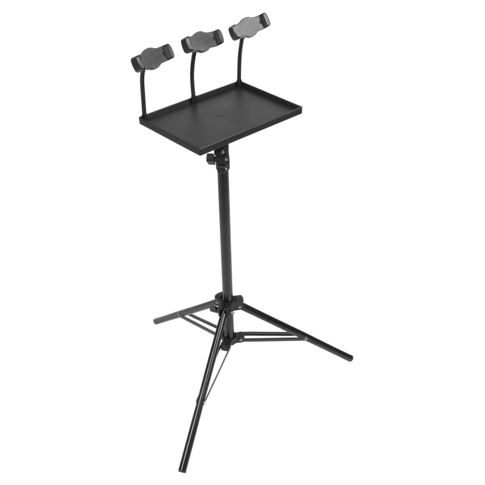 COSMEVIVI Projector Tripod Stand with Thickened Tray Portable Laptop Holder Phone Mount for Live Broadcasting Outdoor Events Home Use and Studio Presentations