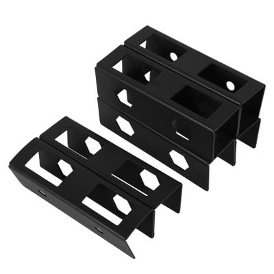 Veemoon 1set Desk Laptop Stand Under Table Holder Metal Construction Compact Design for Laptops Keyboards Cable Boxes Easy to Install Black