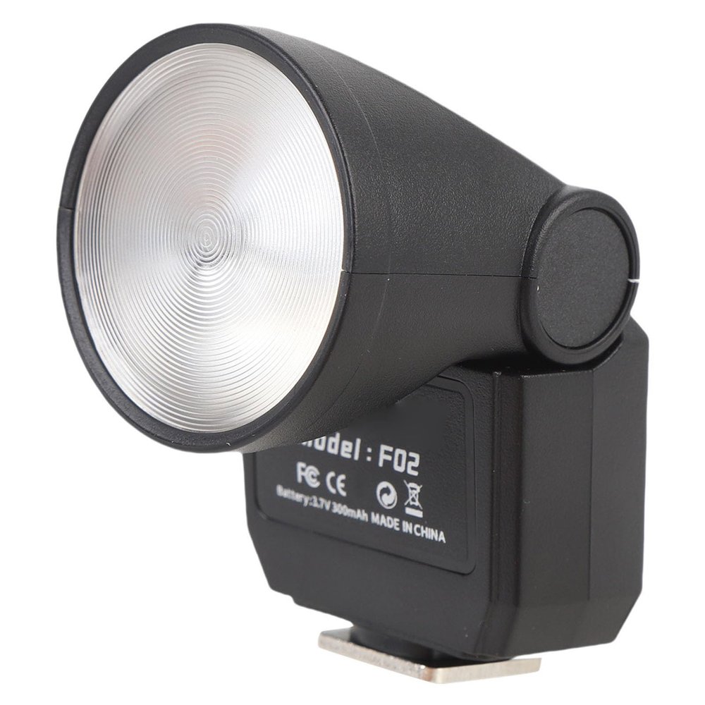Flash, F02 GN8 6500K CRI97 Portable Camera Flashlight for DSLR Cameras, Universal Hot Shoe Mount Cameras Fill Lights for Photography