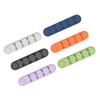 LALAFINA 6pcs Elastic Cable Wrappers Wire Holder Clips for Cables Cord Holders for Appliances Desktop Organizers Wire Management Clips view 1