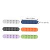 LALAFINA 6pcs Elastic Cable Wrappers Wire Holder Clips for Cables Cord Holders for Appliances Desktop Organizers Wire Management Clips view 2
