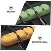 LALAFINA 6pcs Elastic Cable Wrappers Wire Holder Clips for Cables Cord Holders for Appliances Desktop Organizers Wire Management Clips view 4