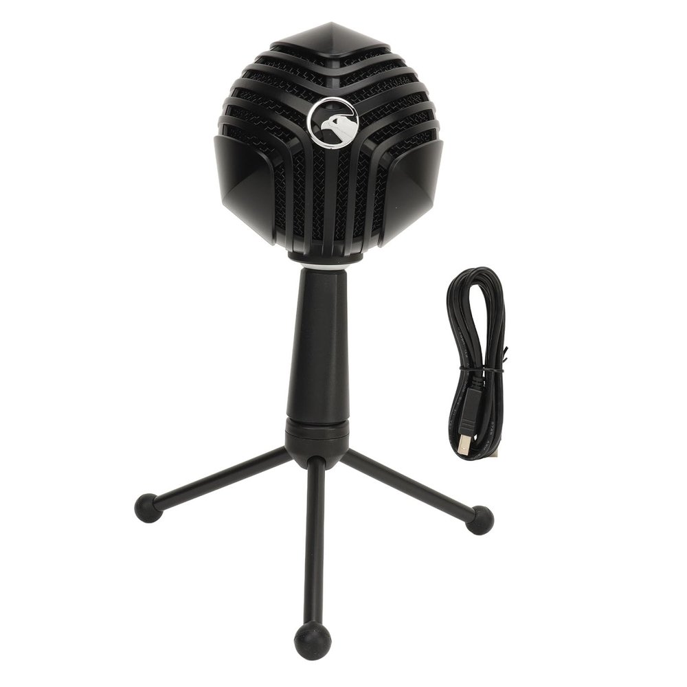 Akozon USB Computer Microphone 360 Degree Rotatable Condenser Mic for Recording Vocals Voice Overs