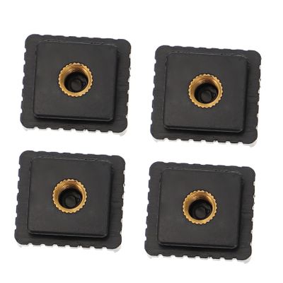 DOITOOL 4pcs Hot Shoe Mount Adapter for DSLR /4 Inch Thread Flash Stand Bracket Compatible Monitors and LED Video Lights