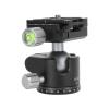 Aluminium Alloy Ball Head 360 Degrees Panoramic Tripod Head 6KG Load Universal Quick Release Plate 3/8in Thread Mount view 1