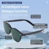 AI Translation Glasses Real Time,Support 100+ Languages Bluetooth Smart Glasses with Microphone and Speaker for Travel view 2