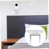 TEHAUX Wall Outlet Shelf Bracket for CCTV Security Easy Installation Scratch-Resistant Pad Utilizes Space Above Socket for Charging Devices view 3