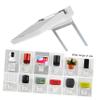 TEHAUX Wall Outlet Shelf Bracket for CCTV Security Easy Installation Scratch-Resistant Pad Utilizes Space Above Socket for Charging Devices view 4