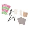 KALLORY Professional Headphone Cleaning Kit Ear Bud Tool Brush Cloth Sponge Sticks for Electronics view 1