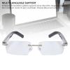 Yunir Smart Glasses with AI Real Time Translation,Bluetooth Translation Glasses Support 100+ Languages,for Travel, Social Use (Gradient) view 4