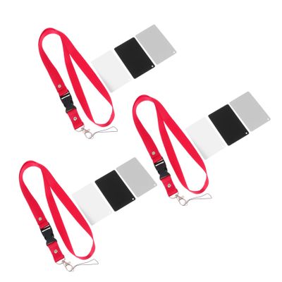 DIYEAH 9pieces Exposure Photography Lanyard Custom Calibration Camera Checker Black Lanyard Scratch-Resistant Non-Reflective Camera Accessory