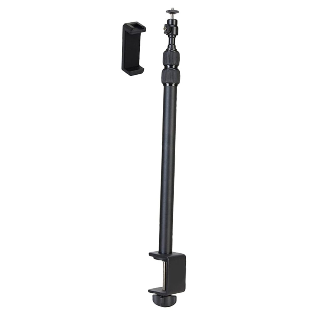 VILLCASE Adjustable Camera Desk Mount Stand Rotating Tabletop Clamp for Photography Vlogging Compatible Light Panels Phones Cameras Projectors Durable Design