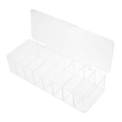 ARTIBETTER 8grid Power Cord Organizer Box Cable Management Storage for Home Office Dustproof Charging Cord Holder with Easy Access Compartments Lightweight Practical Design