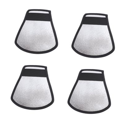 DIYEAH 4Pcs Camera Flash Reflector Light Diffuser Set for DSLR Photography Adjustable Softbox Diffuser Elastic Band Compatible