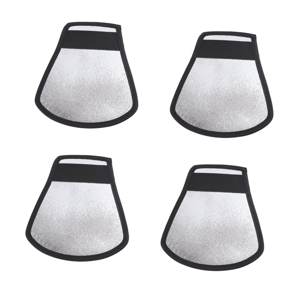 DIYEAH 4Pcs Camera Flash Reflector Light Diffuser Set for DSLR Photography Adjustable Softbox Diffuser Elastic Band Compatible