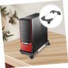 Angoily Computer Tower Holder Mobile Computer Cart Desktop Tower Stand Rolling Laptop Stand Load view 3