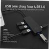 Balacoo 1pc Portable USB Hub Adapter Port Multi-Functional Splitter for Compact Design No Driver Required for Data Transfer and Charging Compatible and Desktops view 3